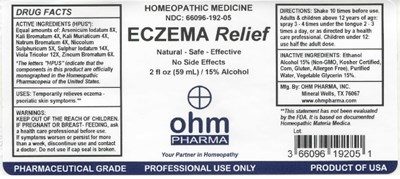 2oz Bottle Label (Eczema Relief)